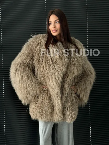 Полушубок из ламы - фото 12