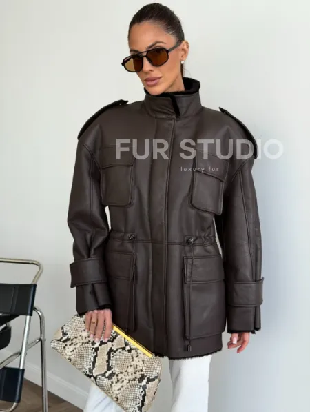 Молодёжная куртка - дублёнка - фото 0