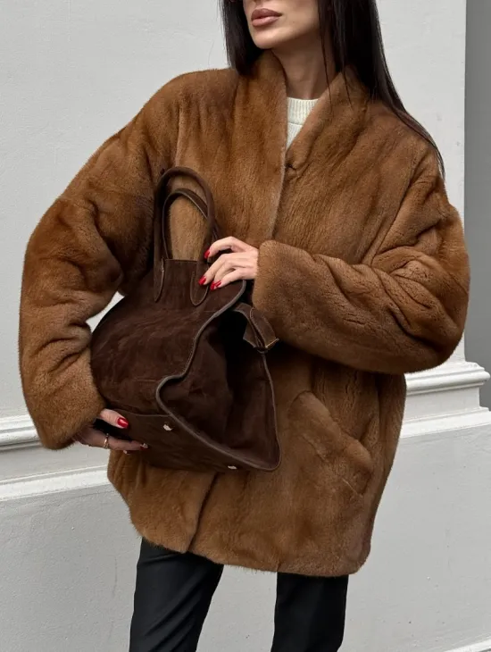 Шуба из меха норки NAFA  