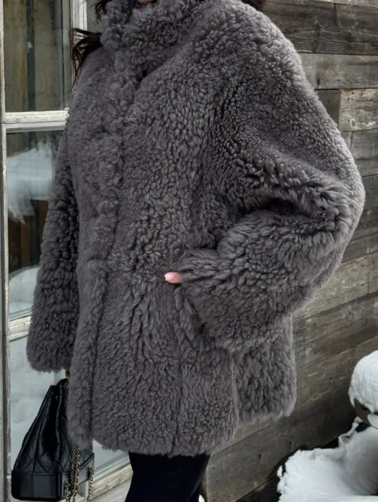 Шубка - дубленка двухсторонняя из натуральной овчины - фото 2