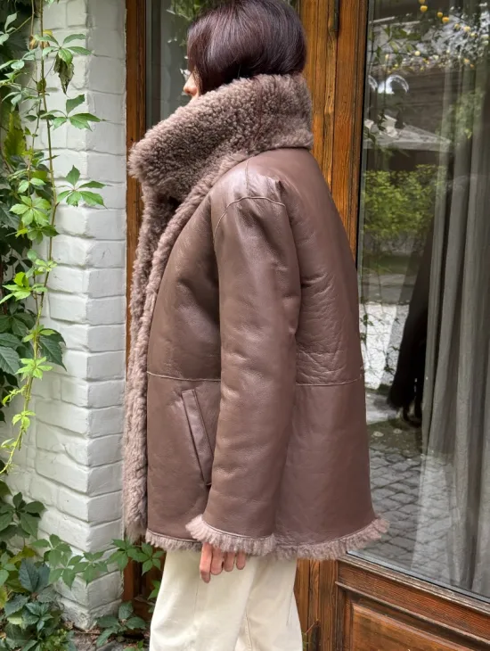 Шуба - дубленка двухсторонняя - фото 3