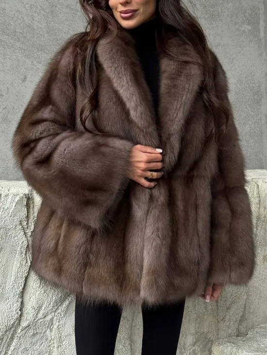 Шуба из меха куницы PREMIUM - фото 2