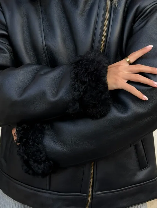 Дубленка авиатор зимняя - фото 1