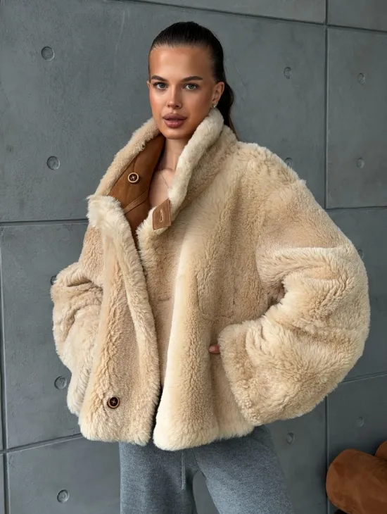 Дубленка - куртка двухсторонняя - фото 7