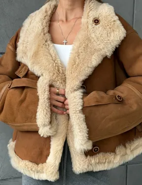 Дубленка - куртка двухсторонняя - фото 3