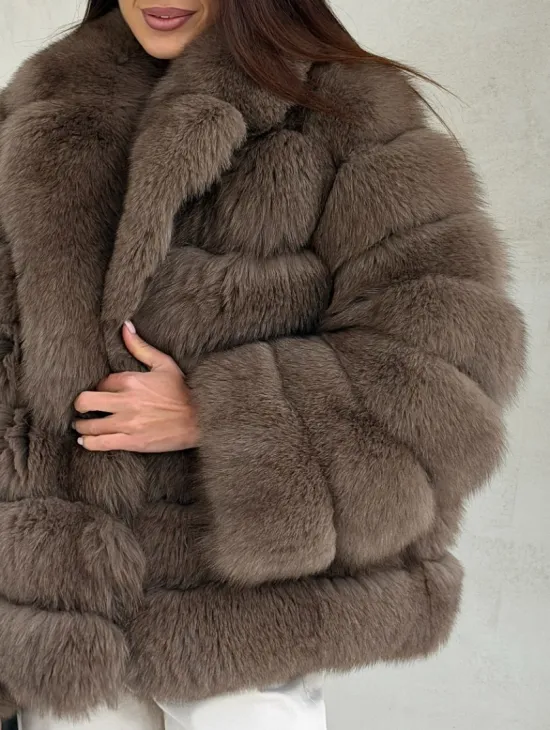 Шуба под соболь из песца - фото 2