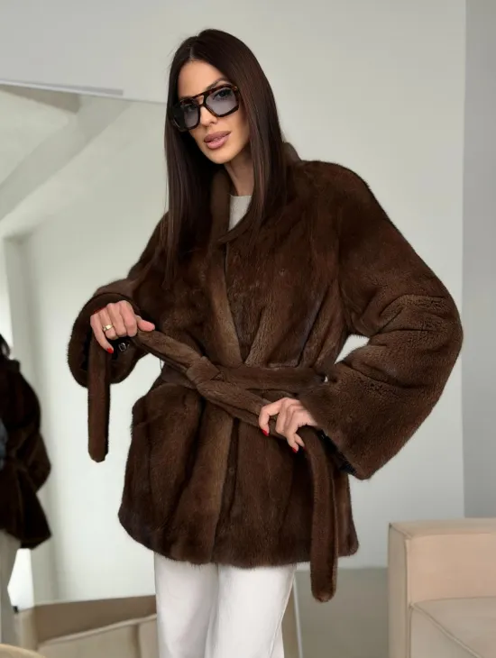 Модная норковая шуба 2026 - фото 7