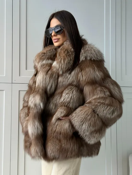 Полушубок из финской лисы - фото 8