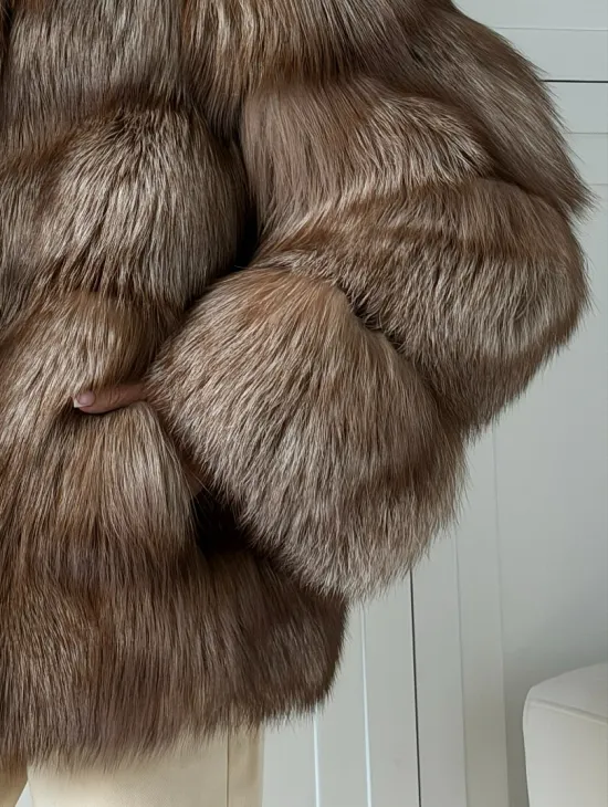 Полушубок из финской лисы - фото 1